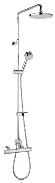 Damixa Space Akita Thermostat Duschsystem, Chrom, 409100000 409100000