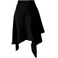 Guru-Shop Minirock Boho Zipfelrock - schwarz alternative Bekleidung