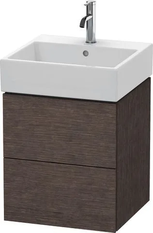 Duravit L-Cube Waschtischunterbau wandhängend Eiche dunkel gebürstet Matt 484x459x544 mm - LC6274072 LC627407272