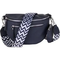 MIRROSI Bauchtasche Damen Taschen, Umhängetasche, Brusttasche, 27x19x9cm Veganes Leder (Schultertasche für jeden Anlass, inkl.1x Münzbeutel), Crossbody Bag, Bohemian gemusterten& verstellbaren Schulterriemen