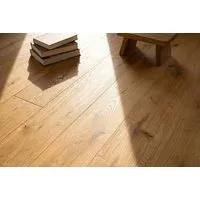 DielenDealer Parkett Landhausdiele Eiche Seattle rustikal gebürstet geölt Klick 190x1900mm, Packung, Landhausdiele, Klicksystem, 2,888 m² pro Paket
