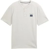 TOM TAILOR Henleyshirt mit Logo-Label