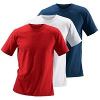 H.I.S T-Shirt, Unterziehshirt (3er-Pack) unifarben, Rundhalsausschnitt, aus Baumwolle