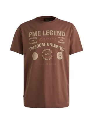 PME Legend - cotton elastane jersey marron - Gr. - XL