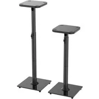 relaxdays Lautsprecherständer Verstellbare Lautsprecherständer 2er Set, (2-tlg., schwarz)