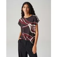 OPUS Print-Shirt SOPIKA PRINT Regular aus fließendem Materialmix