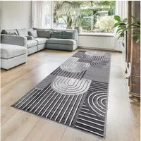 OTTO home Läufer Lyssandra, rechteckig, Höhe: 8 mm, 3D-Effekt, softer Kurzflor, pflegeleicht, leichter Glanz, Scandi-Look
