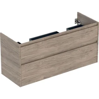 Geberit Ersatzteile Unterschrank für Doppelmöbelwaschtisch, 2 Schubladen B:130cm, 246354JR1 246354JR1