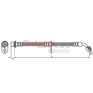 Metzger Bremsschlauch vorne links Toyota Rav 4 2
