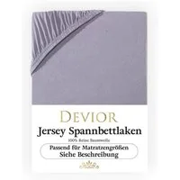 Devior Spannbettlaken für 180x200cm Boxspringbett-Matratzen bis 32cm dicke, 100% Baumwolle, Jersey, Gummizug: Rundumgummizug, Atmungsaktives Bettlaken mit Einlaufschutz 135 g/m² – ohne Fussel