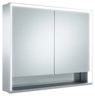 Keuco Spiegelschrank Royal Lumos 14303, Wandvorbau,silber-eloxiert,900x735x165mm, 14303171301 13606171301