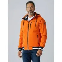 Dry Fashion Funktionsjacke Hamburg Herren Funktions-Blouson Innenfutter - Übergangsjacke Outdoor Atmungsaktiv, Wind- & wasserabweisend, 2-Wege-Reißverschluss, Kapuze