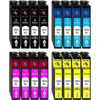 Druckerparadies 16er Pack Druckerpatronen 16 16XL kompatibel mit Epson WF-2760 Tintenpatrone (16-tlg)