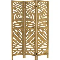 ML-DESIGN Paravent Raumteiler Faltbarer Sichtschutz Indoor Stellwand Sichtschutzwand, Raumtrenner 3-teilig Kyoto Natur 170x121cm Holz freistehend Trennwand