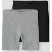 Name It Radlerhose NKFVIVIAN 2P SOLID SHORT LEGGING NOOS (Packung, 2-tlg) Baumwollmischung, Stretch, Slim Fit