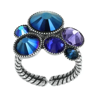 konplott - Ring - Water Cascade blau