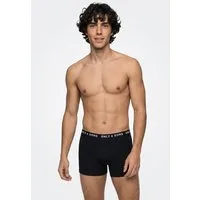 ONLY & SONS Trunk ONSSUMMER PRINTED BOXER 3-PACK NOOS (Packung, 3-St) Baumwollmischung, elastisches Bündchen