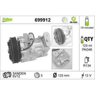 Valeo Klimakompressor Opel Combo Corsa Tigra 699912