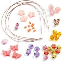DJECO Kreativset Schmuck basteln Wertvolle Juwelen Basteln Kinder Bastelset