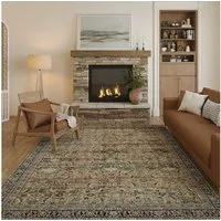 PURECOZY Teppich Wohnzimmerteppich, rutschfester Teppich, Retro-Stil, rechteckig, Höhe: 5 mm, geeignet für verschiedene Innenräume, 120x180cm