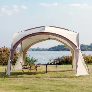 Xmund Travel Outdoor Large Space Sun Shelter Dome Tent Large Portable Camping Shelter Waterproof Windproof Sun Folding T