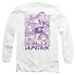 K-Pop Demon Hunters - T-Shirt für Herren/Damen Unisex, Langärmlig (Weiß)