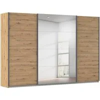 OTTO home Schwebetürenschrank Kleiderschrank Schrank Schlafzimmerschrank Garderobe AGORDO (Breiten 203/271/315/360 cm in drei Griff-Farben - NEU: Farbe SCHWARZ) Top Innenausstattung, in 4 Breiten und 2 Höhen MADE IN GERMANY