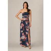 Adrianna Papell Maxikleid Stretch Mesh Strapless Gown Etuikleid aus Stretch-Mesh mit strukturierten Details und Blumenmuster