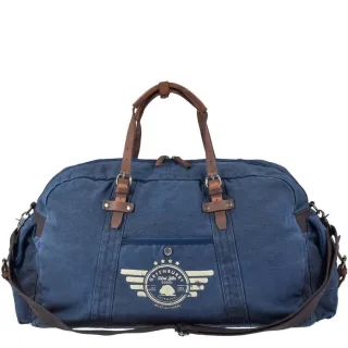 Geräumige Reisetasche aus Canvas im XXL-Format mit Lederdetails | Greenburry Aviator. Strukturierter Stauraum für Ihren geordneten Reise-Alltag.