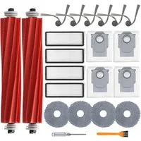 FELIXLEO Staubsaugerdüsen-Set Enthält 2 Hauptbürsten 4 HEPA Filter 4 Wischpads und 4 Staubbeutel, (1-tlg)