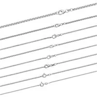 HOPLO Silberkette Silberkette Venezianerkette Länge 40cm - Breite 1,4mm - 925 Silber, Made in Germany