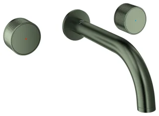 GROHE 3-Loch-Waschtisch-Wandbatterie Atrio Private C. 20589 Knopfbetätigung satin graphite, 20589MG0 20589MG0