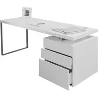 SalesFever Schreibtisch Varberg - Arbeitsplatz Deluxe Design-Laptoptisch, Schubladen mit Soft-Close-Funktion