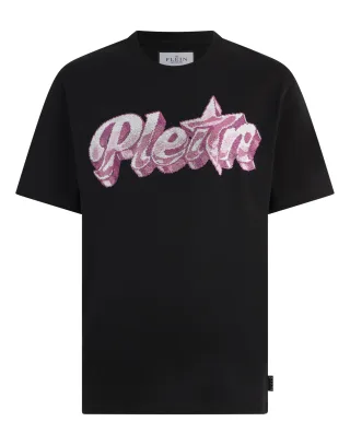 Round Neck T-Shirt Gummy Plein Stones