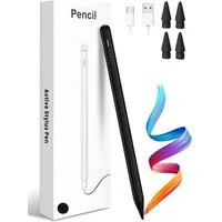 S&T Design Eingabestift Stift für iPad USB-C (2018-2024) Schnellladen für Apple iPads (2018-2024), mit Ersatzspitze) Tabletstift Stylus Pencil 2. Generation Pen USB-C V1