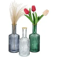 relaxdays Dekovase Vasen 3er Set (3 St., 3er Set)