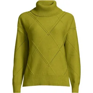 Rollkragenpullover Silk Touch für Damen, Damen, size: regular, Pink, Polyester/Nylon/Viskose, by Lands' End