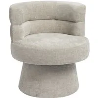 Duhome Loungesessel (7183G), Armlehnstuhl aus Chenille-Stoff, Schminktisch Stuhl 360° drehbar