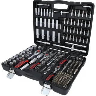 KS Tools 1/4 Zoll+3/8 Zoll+1/2 Zoll Steckschlüssel-Satz, 255-tlg - 917.0255