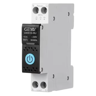 GEYA WiFi/ZigBee Tuya Smart Circuit Breaker MCB With Metering 63A DIN Rail Energy Monitoring APP & Voice Remote Control