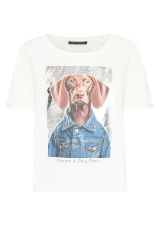 Betty Barclay - T-Shirt mit Front- und Backprint weiß - Gr. - 42