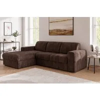 OTTO home Ecksofa BORNHOLM 2.0 L-Form, Breite 220 cm, Verlässliche Qualität, Chenille, Recamiere links/rechts bestellbar, Bezug - Chenille oder Struktur