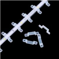 Trade-Shop Halterung 50x/100x/200x Montageclips für LED-Light-Strip, Kabel, Lichtschlauch, (50-tlg., inkl. 2,4mm Montagelöcher / Passend für 10mm bis 16mm LED-Light-Strip)