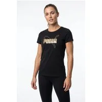 PUMA T-Shirt ESS LOGO LAB METALLIC TEE Regular Fit, mit Rundhalsausschnitt, aus Baumwolle