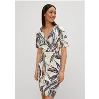 comma Minikleid Kleid Etuikleid mit floralem Muster