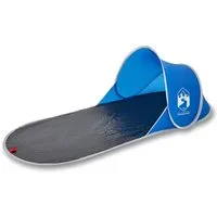 vidaXL Strandmuschel Strandzelt Azurblau Pop-Up Wasserdicht, (1 tlg)