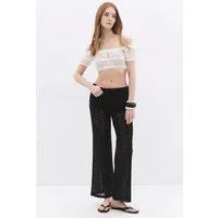 No Matter What Bequeme Jeans Strukturierte Hose mit geradem Schnitt