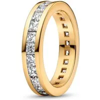 Pandora Fingerring PANDORA Timeless Unendlichkeits Damenring, Zirkonia, vergoldet