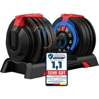 DH FitLife Hantel verstellbare Hanteln, (3 bis 24 KG mit 12 Gewichtsstufen), Hanteln Kurzhanteln verstellbar, variable Gewichte 12 in 1