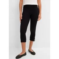 bonprix Caprileggings aus Baumwolle mit Elasthan, Skinny Fit, mit gekrempeltem Saum